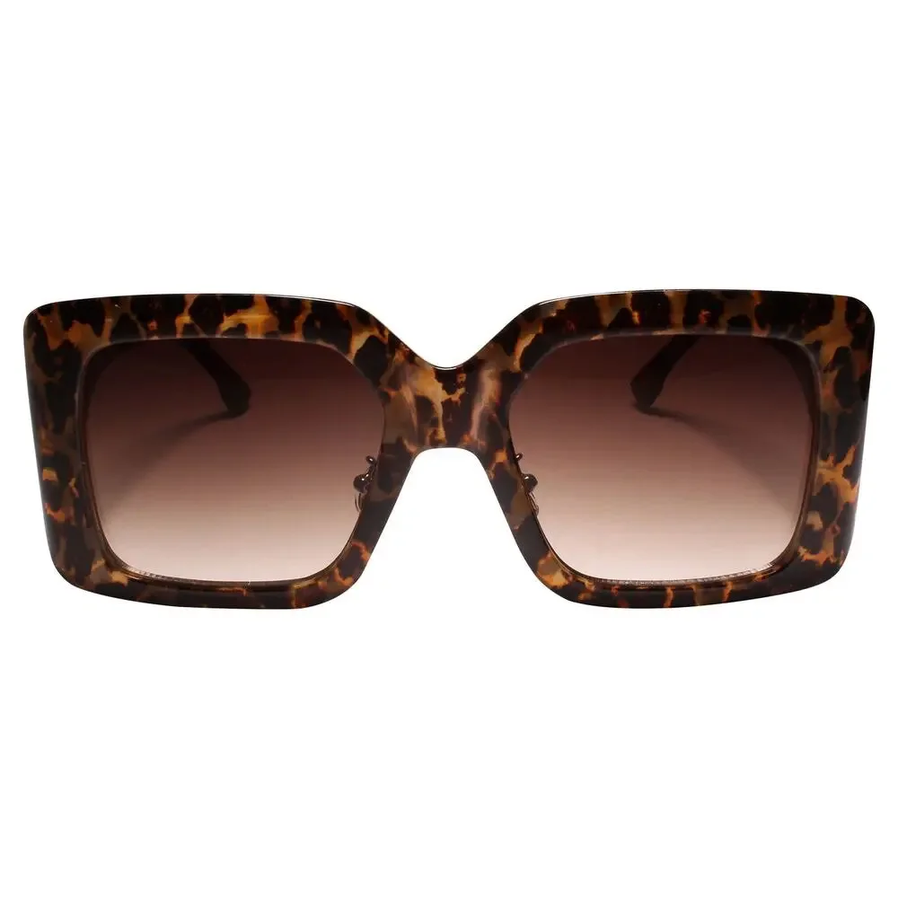 Oversized XXL Designer Hip Hop Swag Tortoise Square Sunglasses